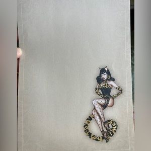 Bettie page by night stationary art by Olivia